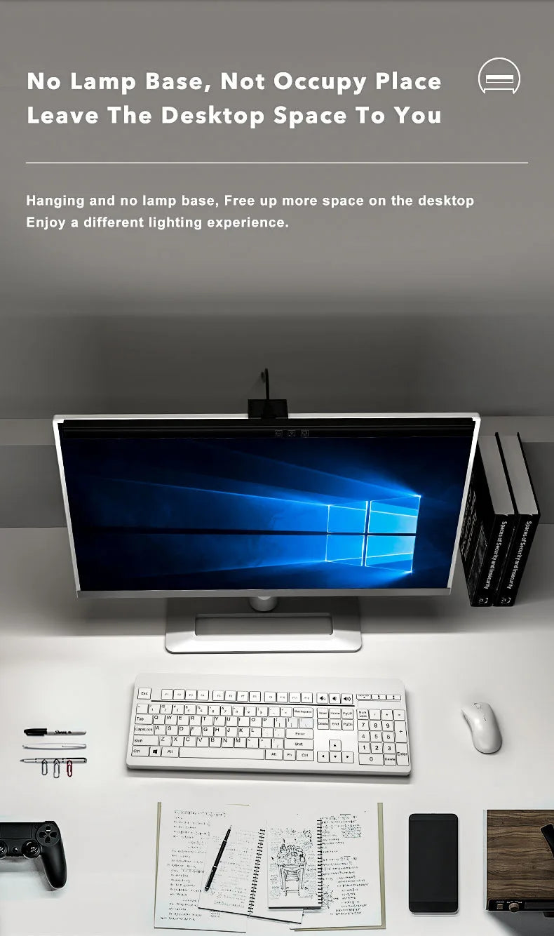 Barra de Luz para Monitor Sin Reflejos